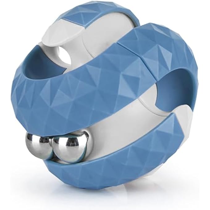 NALACAL 2PCS Orbit Ball Toy, Fidget Puzzle Ball Spinning Puzzle Toys Track Infinite Flip Toy Creative Stress Relief Toy Puzzle Games Novelty Fidget Toy Stress Relief Toy for Kids Adults Birthday - Image 1