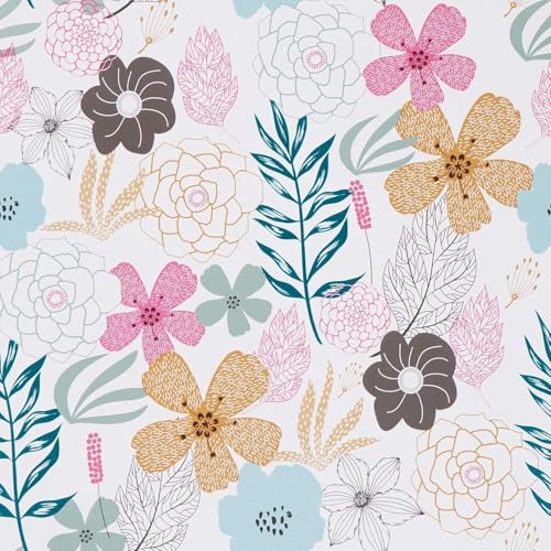 SD ENTERPRISES DIY Wall Paper/Wall Sticker Self Adhesive Nature Colourful Elegant Living Room Bed Room Decoration Furniture Make Over Interior Exterior Spring Blossom (45X500cm) - Image 2