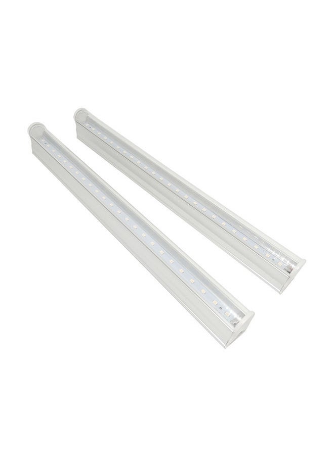 2 Piece Tube LED Grow Light Strips For Plants Set White 35x10x25centimeter