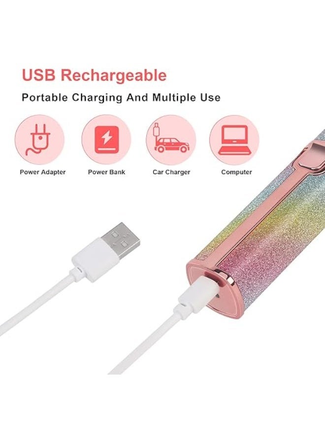 Flawless Facial Hair Remover for Women, 2-in-1 Electric Facial and Eyebrow Trimmer for Women, Painless, USB Rechargeable, Stylish Hair Trimmer with Built-in LED Light for Lips, Chin, and Nose - Image 4