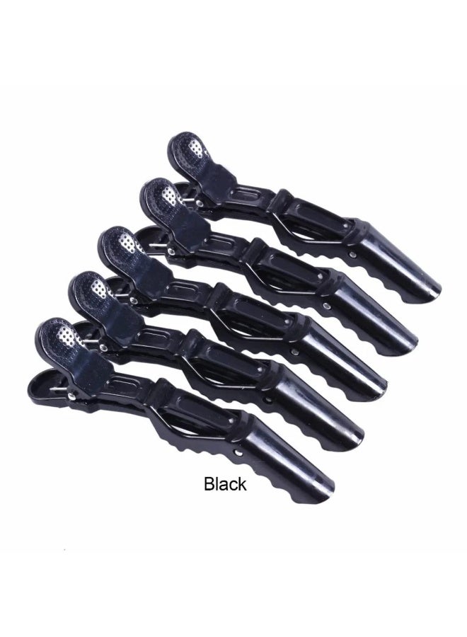Jagravo 6 PCS Hair Sectioning Clips – Strong Alligator Salon Clips (Black) - Image 1