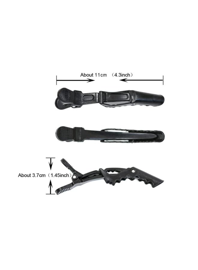 Jagravo 6 PCS Hair Sectioning Clips – Strong Alligator Salon Clips (Black) - Image 3