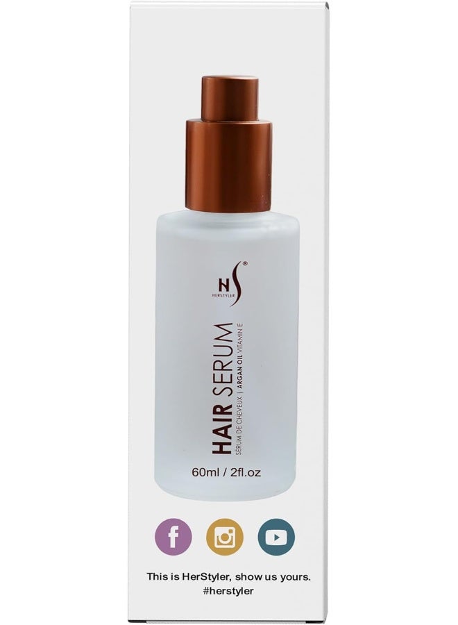Herstyler Hai Serum - Argan Oil Vitamin E 2 Fl. Oz, 60 Ml - Image 3