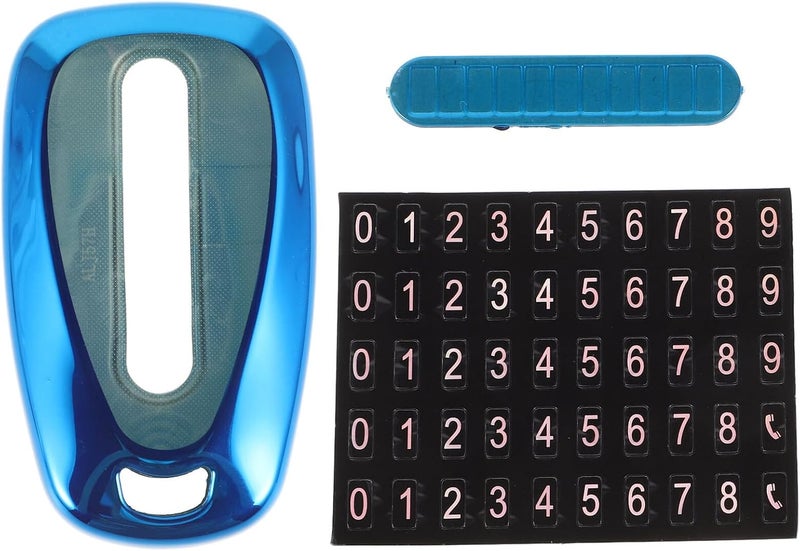 Car Key Protector TPU Cover with Number Tag Key Fob Cover Replacement for Mid-Size Sedan XL Compact SUV Compact Sedan Vehicle Fob Shell Case Holder - Image 1