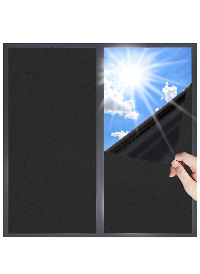 RATSAW - Blackout Window Film Removable Privacy Film Dark Window Tint Decorative Privacy Films 45W 100L Centime - Image 1
