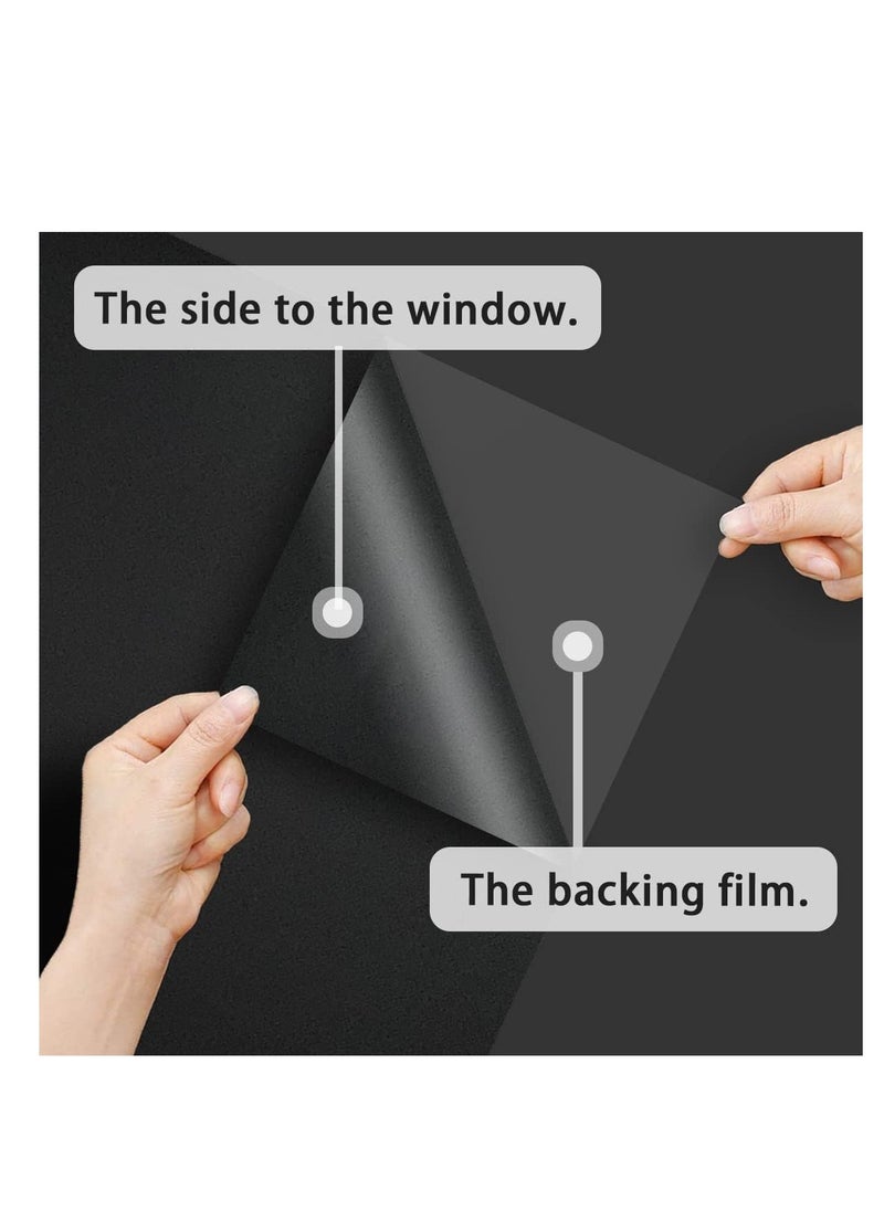 RATSAW - Blackout Window Film Removable Privacy Film Dark Window Tint Decorative Privacy Films 45W 100L Centime - Image 1