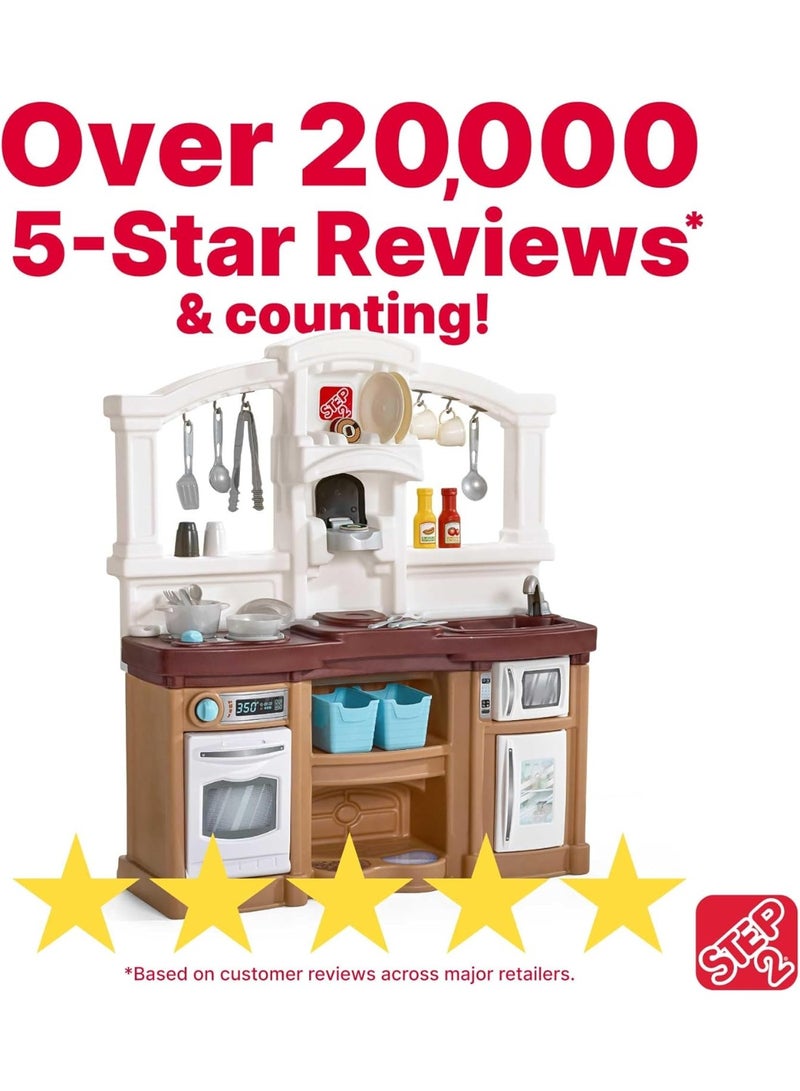 ستيب2 لعبة مطبخ ستيب 2 "المرح مع الأصدقاء" - مجموعة مطبخ تعليمية للأطفال بتصميم محايد، مزودة بأضواء وأصوات واقعية و24 قطعة إكسسوار - ألوان متعددة - Image 2