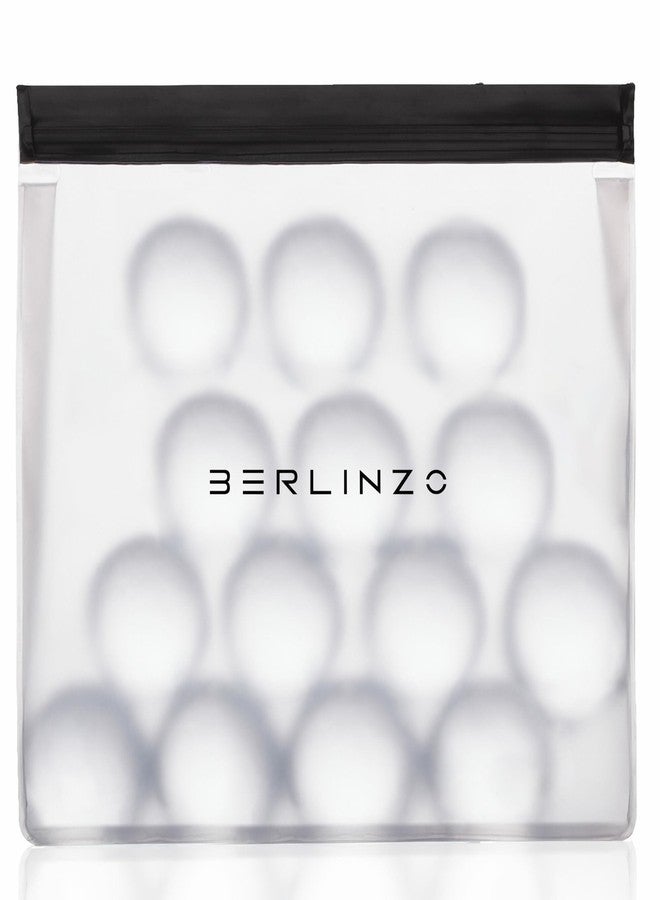 BERLINZO Large Reusable Ice Storage Bag - Freezer Safe Leak Proof Silicone and Plastic-Free Lunch Bag for Ice and Food Storage - BPA-Free XL Size - Image 1