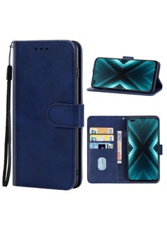 HuHa Case Cover For Realme X3 SuperZoom Leather Phone Case Blue 