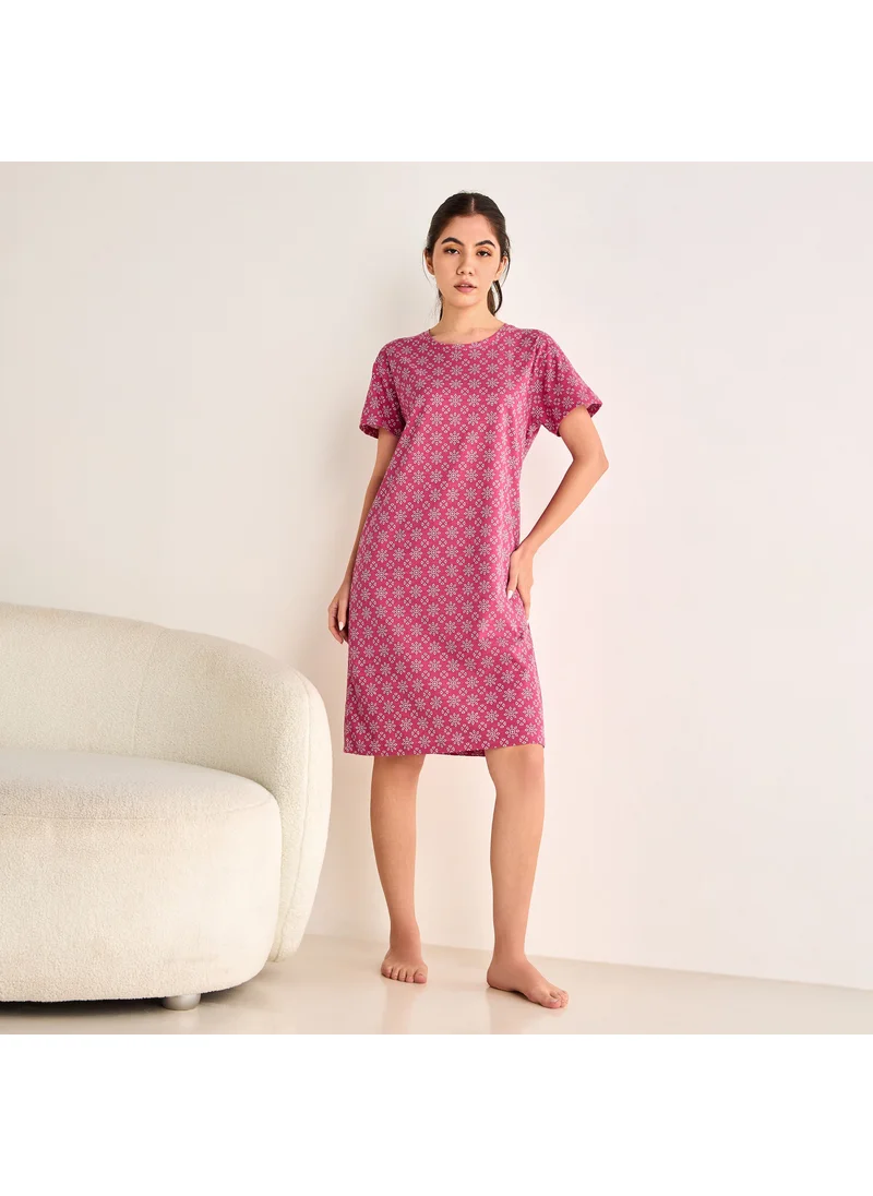 Splash FAV Floral Print Night Dress