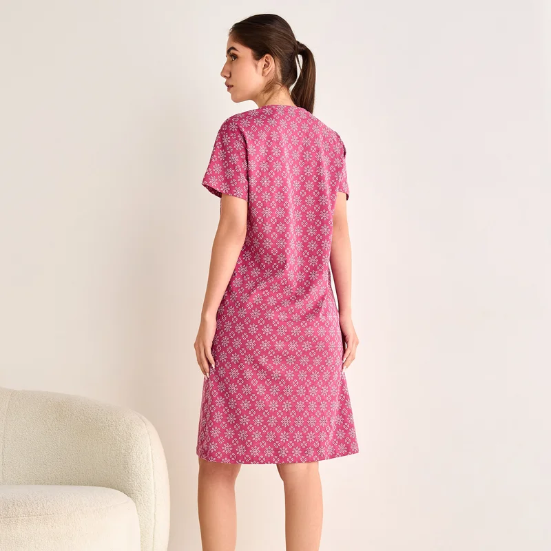 Splash FAV Floral Print Night Dress