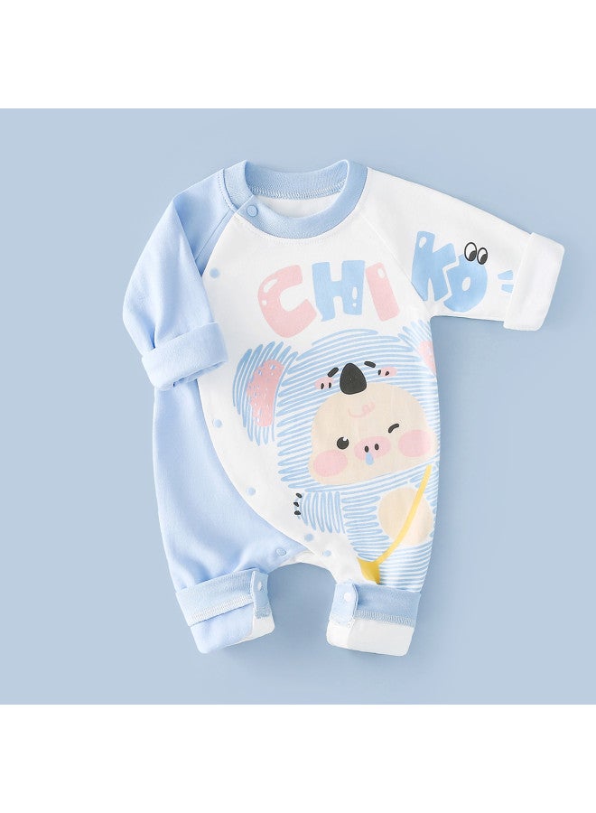 Doxiluka newborn Baby Clothes - Long-sleeved Romper For Boys & Girls, Spring/autumn Infant Onesie, Full-month Crawling Suit - Image 2
