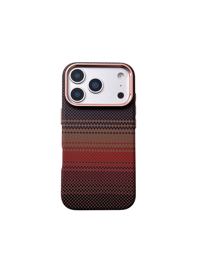 YANCI غلاف هاتف مغناطيسي من ألياف الكربون لـ iPhone 17 ProMax، غطاء هاتف فاخر لـ 17promax - Image 2