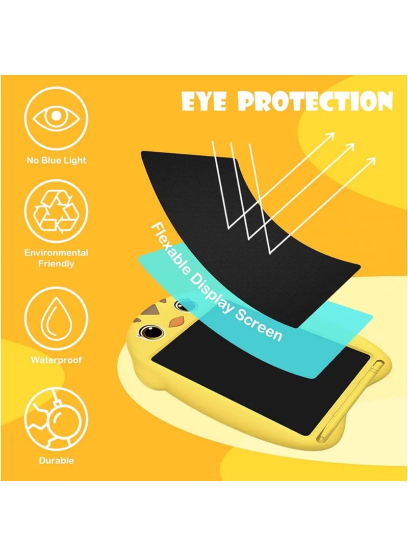 LCD Writing Tablet,Tablet for Kids,8.5 Inch Doodle Board, Reusable Writing Pad,Toddler Educational Toys Drawing Tablet, Drawing  Board ,Travel Toys(Yellow - Image 3