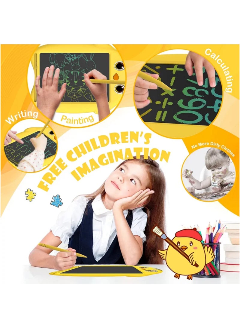LCD Writing Tablet,Tablet for Kids,8.5 Inch Doodle Board, Reusable Writing Pad,Toddler Educational Toys Drawing Tablet, Drawing  Board ,Travel Toys(Yellow - Image 4
