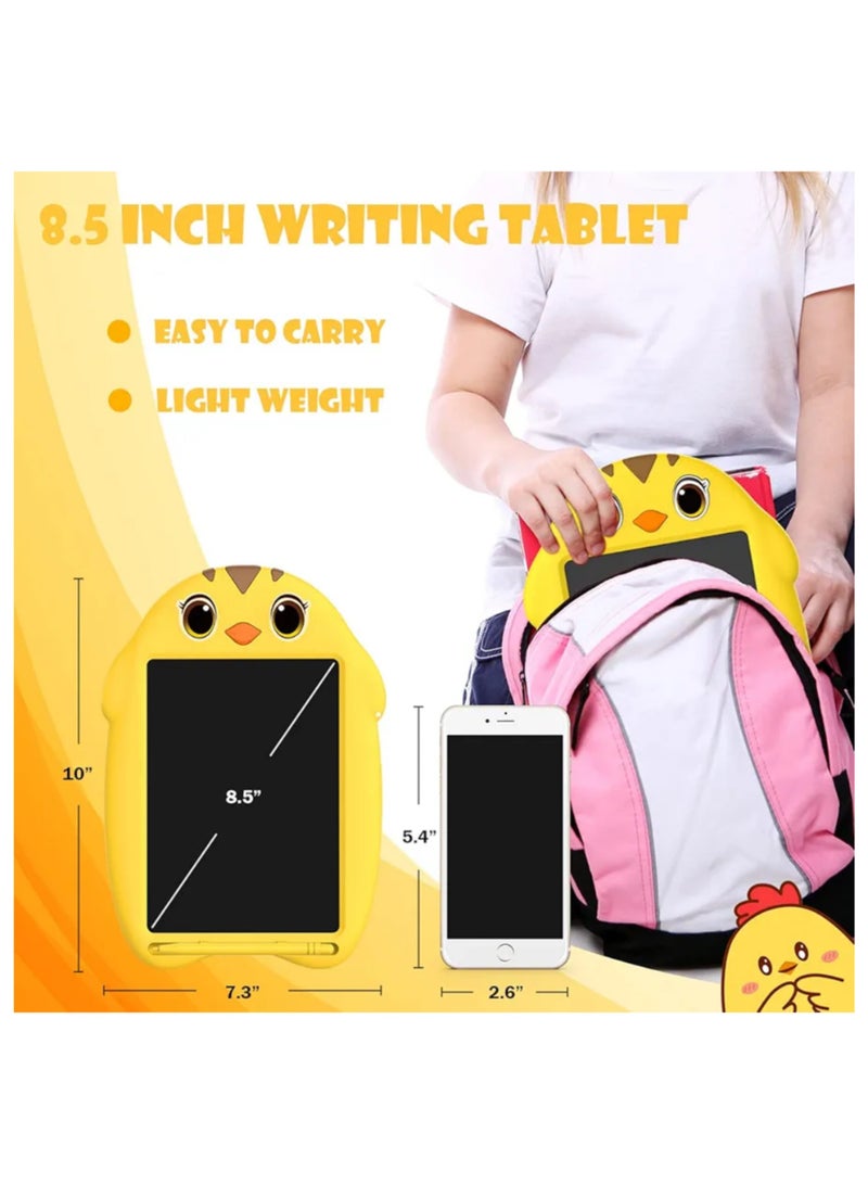 LCD Writing Tablet,Tablet for Kids,8.5 Inch Doodle Board, Reusable Writing Pad,Toddler Educational Toys Drawing Tablet, Drawing  Board ,Travel Toys(Yellow - Image 2