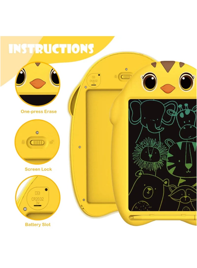 LCD Writing Tablet,Tablet for Kids,8.5 Inch Doodle Board, Reusable Writing Pad,Toddler Educational Toys Drawing Tablet, Drawing  Board ,Travel Toys(Yellow - Image 5