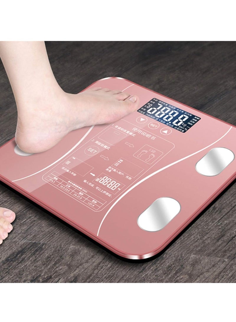 ELTRAZONE Fashion Design Bluetooth Body Fat Scale, Digital Bathroom Weight Scale, Body Composition Analyzer, Wireless Smart Digital Weighing Scale for Accurate Weight Measurement, Color: Black - Image 3