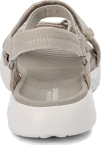 SKECHERS صندل سبورت سكيشرز للنساء أون-ذا-غو 600 - بريلينسي، بيج/أبيض، 10 عريض أمريكي - Image 5