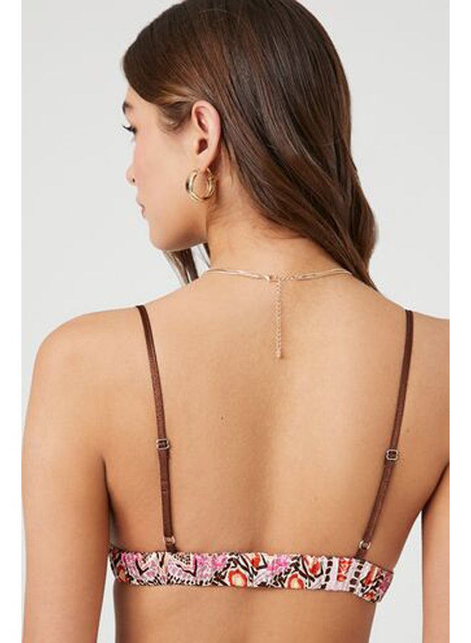 FOREVER 21 Geo Print Triangle Bralette  - Image 3