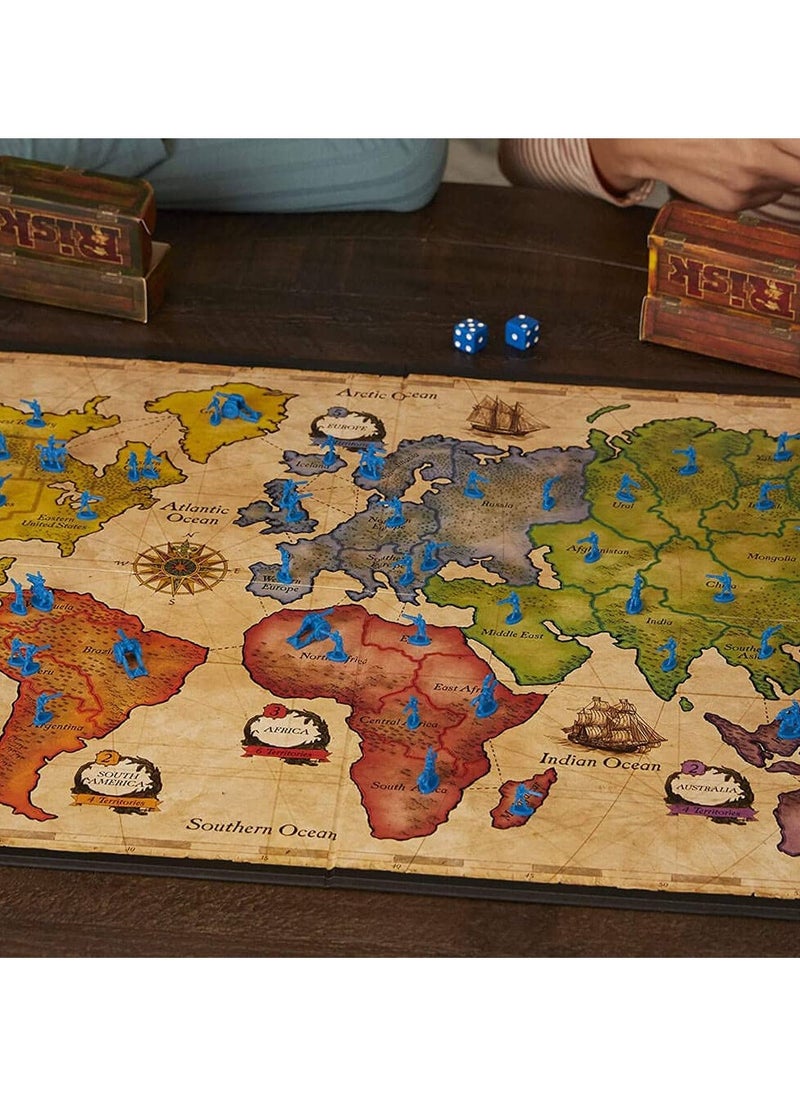 null - Risk Game, Strategy Board Game Updated Figures Improved Mission Cards War Crates For Kids Ages 10 And Up, 2-5 Players - Image 1