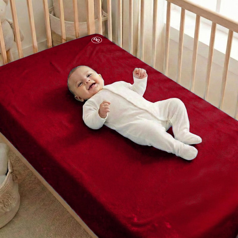 BTfash Baby Waterproof Mattress Protector Sheet – 70×100 cm, Super Soft, Fast-Dry, Anti-Rash, Leak-Proof (Dark Red, M) - Image 5