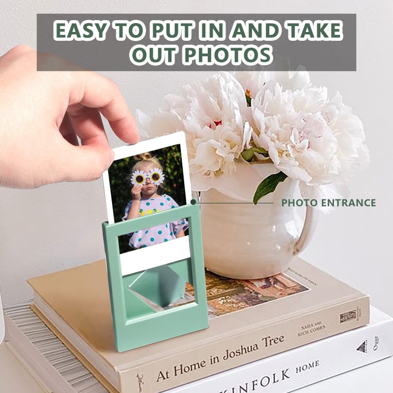 WOGOZAN Mini 3 Inch Photo Picture Frames for Fujifilm Instax Mini 12/11/99/90/9/8/7+/EVO Colorful Polaroid 2.15x3.4 Inches Frame Wallet Size Photo Desktop Display (14 Pack) - Image 5