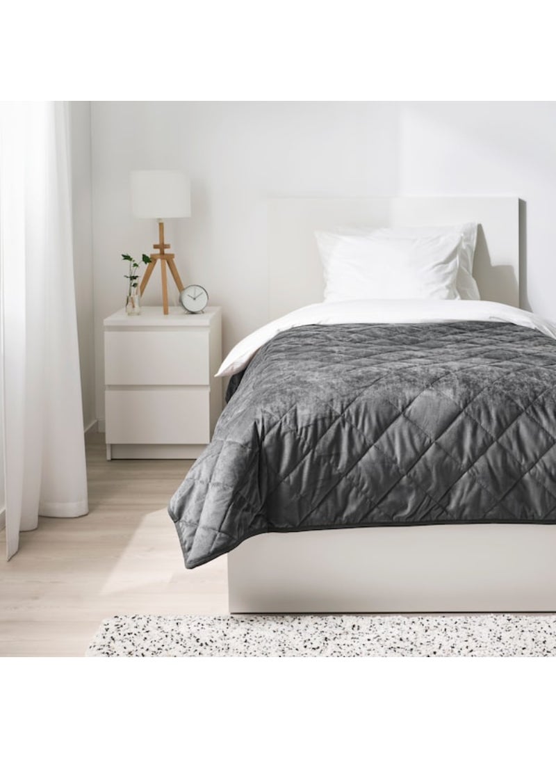 IKEA FRAKTA Bedspread - dark grey - 160x250 cm - Image 3