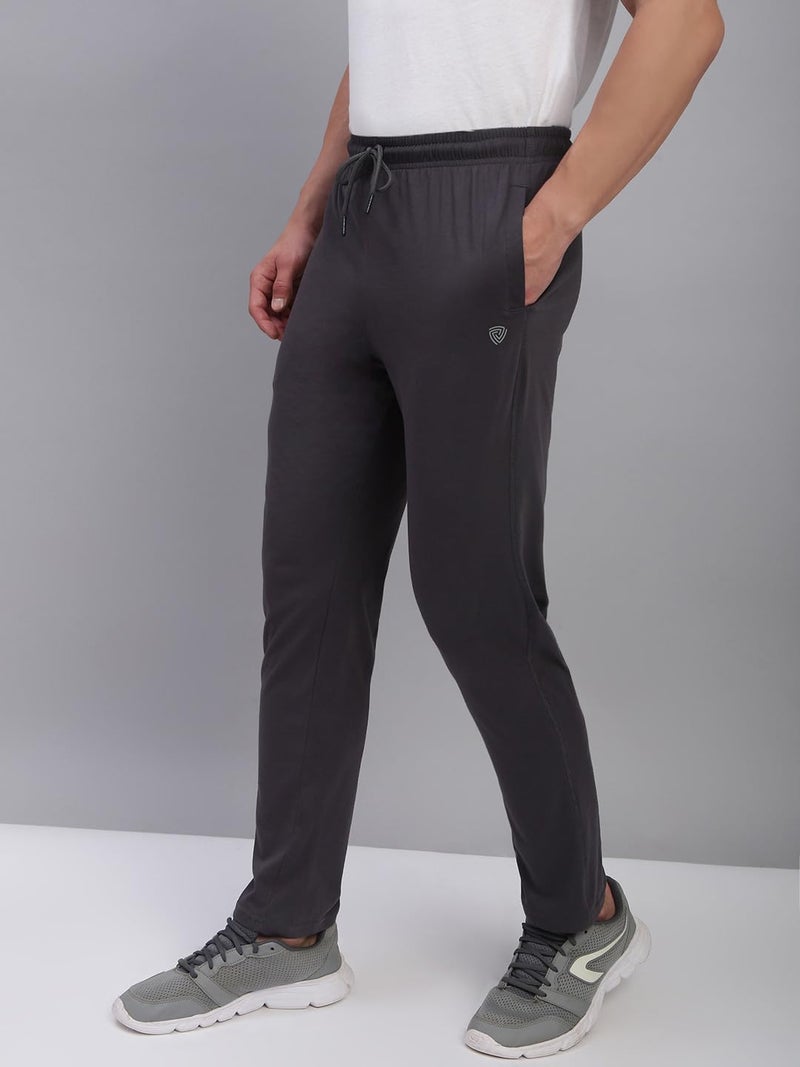 Lux Cozi Solid Regular Fit Cotton Trackpant for Men_COZI_2151_DRKGRY_2XL_1PC Dark Grey - Image 5