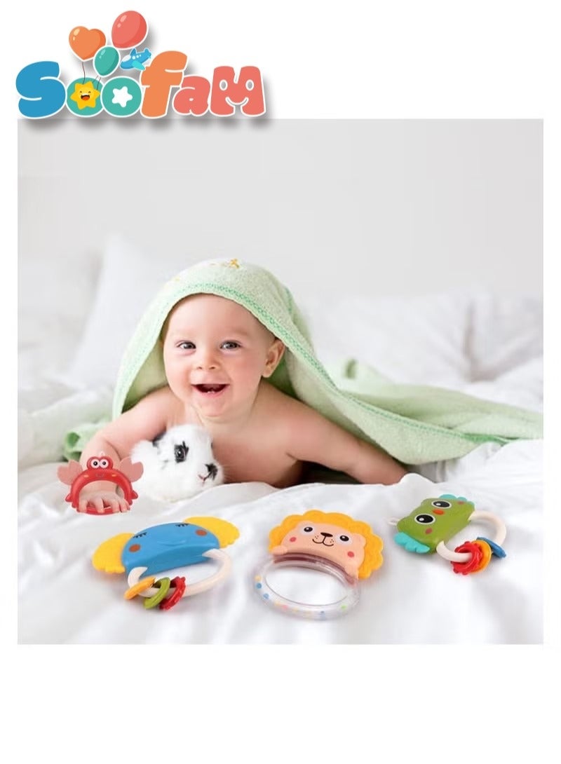 سوفام جهاز محمول لمقاعد الأطفال بالموسيقى والأضواء، جهاز محمول لمقاعد الأطفال بالتناوب، عرض القمر والنجوم، ألعاب مهرب الأطفال للفتيات الصبيان (أزرق) - Image 4