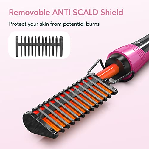 Terviiix Hot Comb Electric by Terviiix, Pressing Combs for Natural Black Hair, Wigs & Beard, Anti-Scald Straightening Comb with Keratin & Argan Oil Infused Teeth, Temperatures Adjustable, 60 Min Auto Shut Off - Image 2
