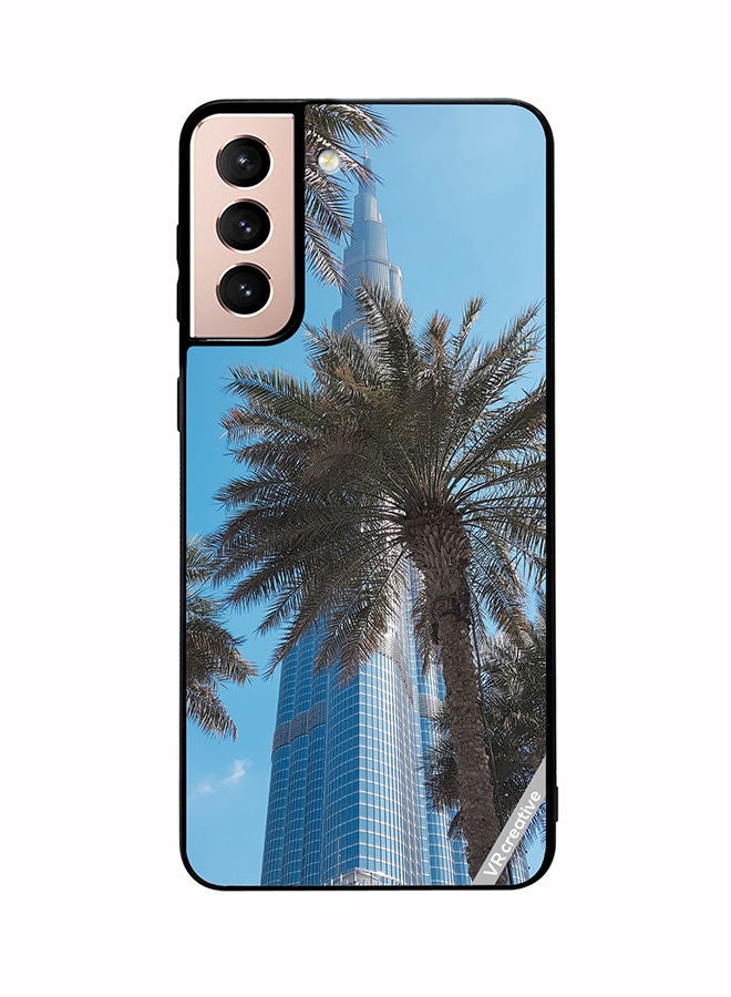 VR CREATIVE Protective Case Cover For Samsung Galaxy S21 Plus 5G Royal Burj Khalifa Design Multicolour - Image 1