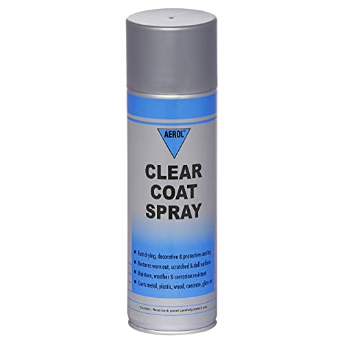 Aerol Clear Coat Spray, Grade 3090 (300g/418ml) - Quick Drying, Transparent, Glossy Coating, Protects from Moisture, Corrosion, Dust & Contaminants - Image 1