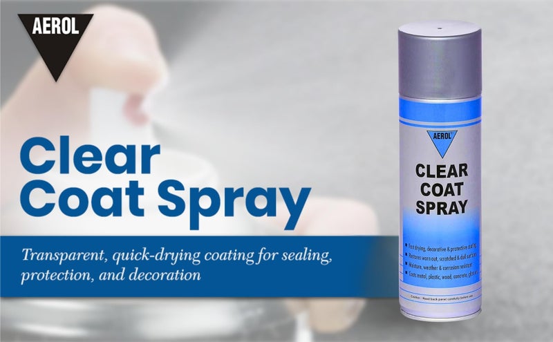 Aerol Clear Coat Spray, Grade 3090 (300g/418ml) - Quick Drying, Transparent, Glossy Coating, Protects from Moisture, Corrosion, Dust & Contaminants - Image 4