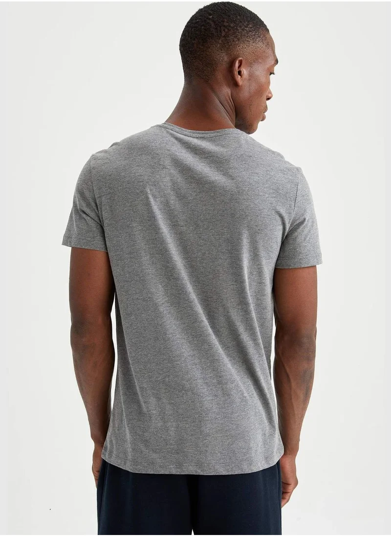 DeFacto Slim Fit Crew Neck Basic Tshirts