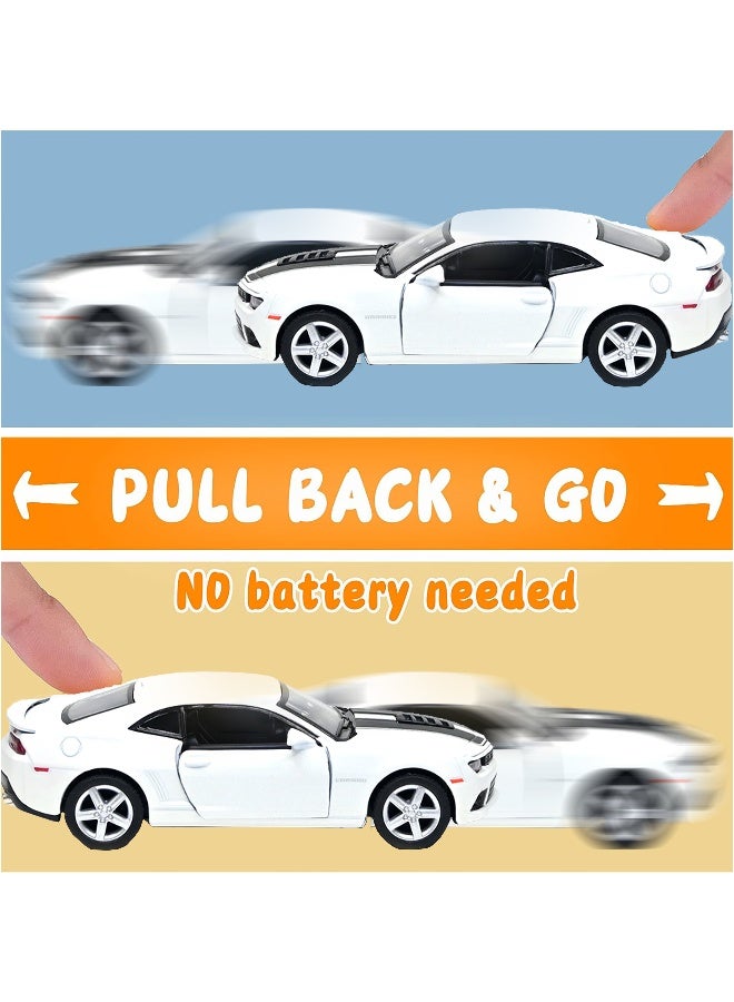 Kinsmart سيارة شيفروليه كامارو مصنوعة من سبائك المعادن بحجم 1:38 مع أبواب قابلة للفتح وآلية سحب للخلف - Image 5