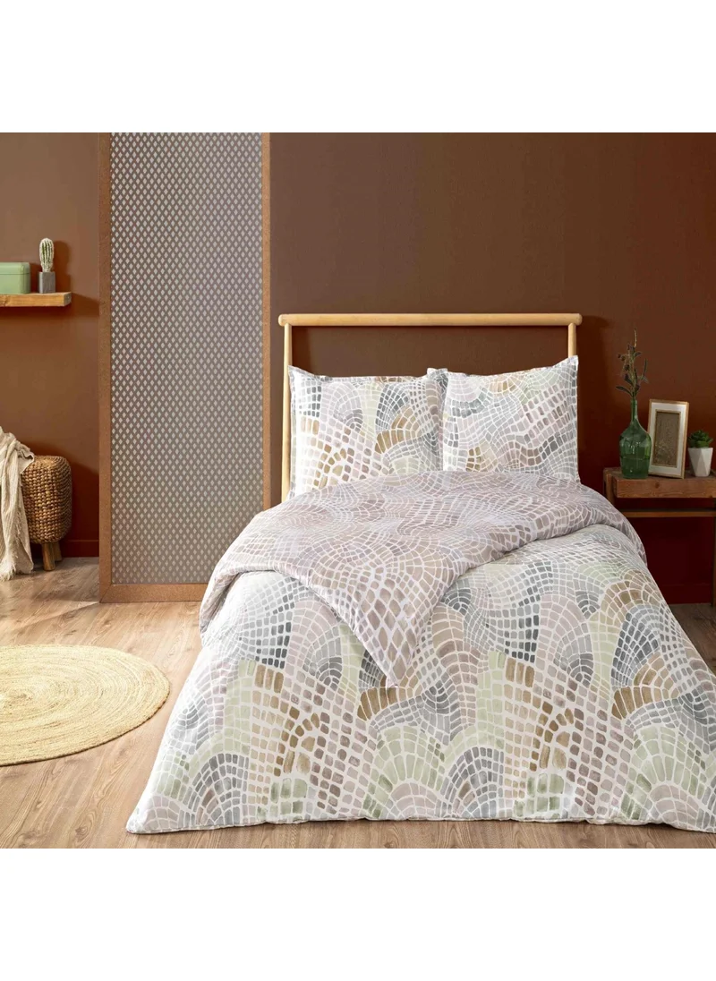 Linens Allday Artisan Cotton Satin Double Duvet Cover Set Multicoloured