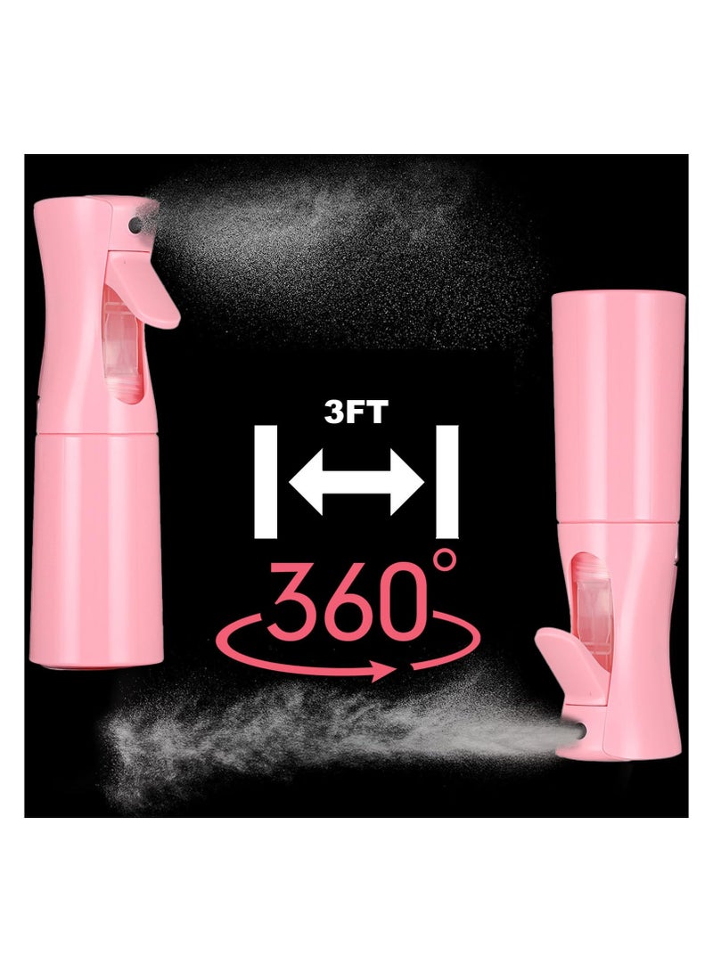 Generic Continuous Spray Bottle, 300ml Hair Mister Spray Bottle, Fine Mist Water Spray Bottle for Salons,Barber, Plants, Skin Care, Cleaning (Pink)  - Image 4