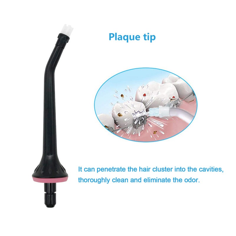 PDEEY Replacement Tips fit for Nicwell Water Flosser, Jet Nozzel Black 3 PCS - Image 2