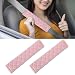 RGOAANC 2PCS Car Seat Belt Pads Cover Seatbelt Cushion Soft Vehicle Seatbelt Shoulder Strap Cushion Pad Comfortable Auto Interior Neck Harness Protector Accessories Universal for All Vehicles - Image 2