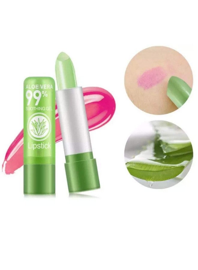 Aasakt Aloe Vera Natural Changing Color Long-Lasting Nourish Protect Lips Care Lip Balm - Image 3