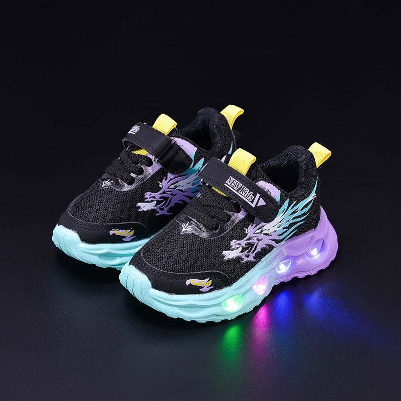 Mesh Sneakers Lightweight Flexible Sole Walking Shoes For Kids Indoor And Outdoor Activities - Image 1