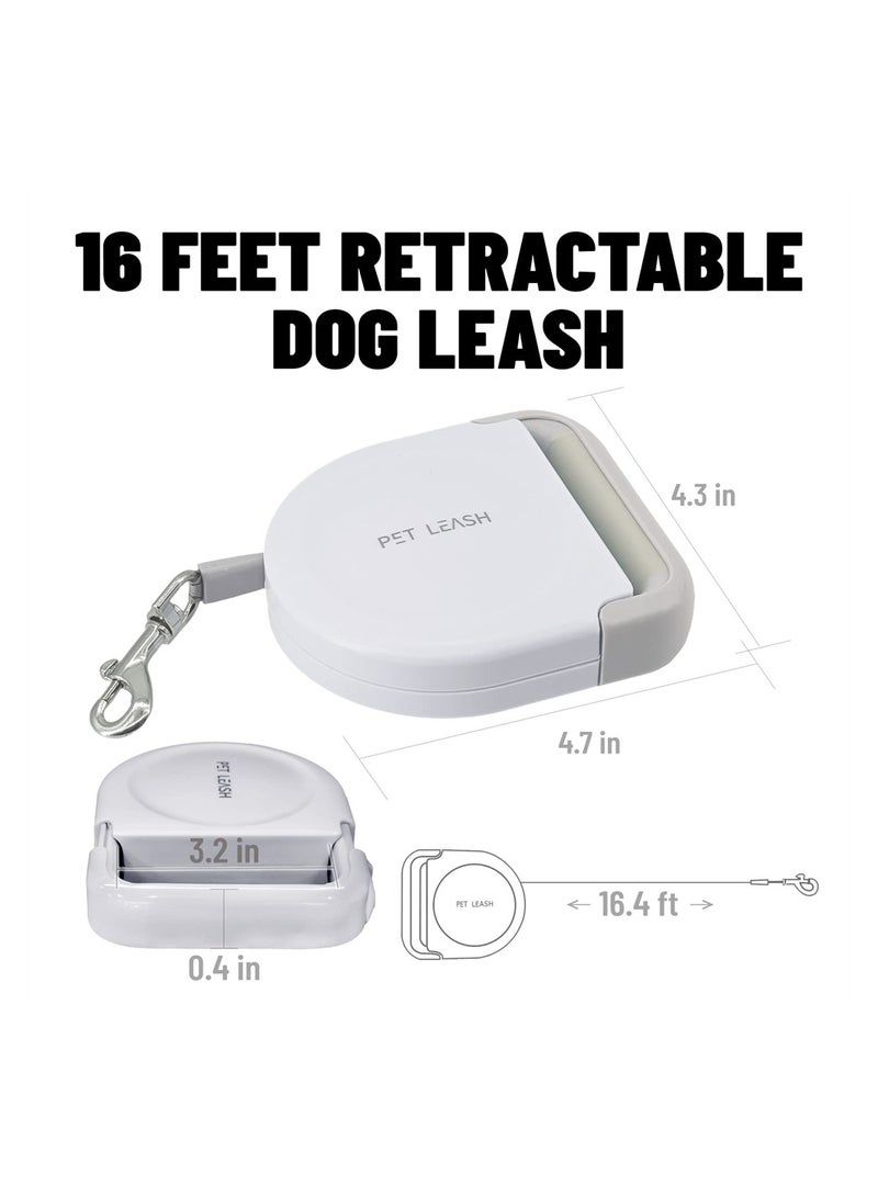 360° Tangle-Free Retractable Dog Leash with Anti-Slip Handle and Waste Bag Dispenser for Small Medium Dogs and Cats - Image 5
