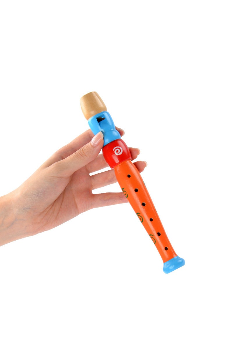 erorex 1 Pc Small Wooden Colorful Piccolo Flute for Kids Learning Rhythm Musical Instrument Early Educat... - Image 3