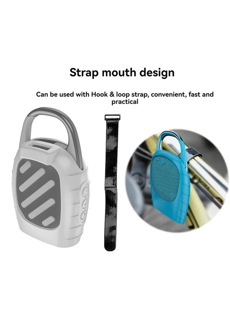 Generic - Silicone Protective Case For JBL Clip 5 Portable Mini Bluetooth Speaker - Model JLCLP5-N1 (Black) - Image 1