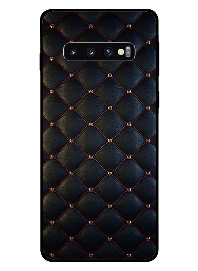 Theodor Protective Case Cover For Samsung Galaxy S10 Plus Stappers On Black Cloth Pattern - Image 1