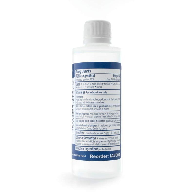 MediChoice First Aid Antiseptic Solution w 70 Alcohol Isopropyl 4 Ounce 1314IA7004 Case of 60 - Image 2