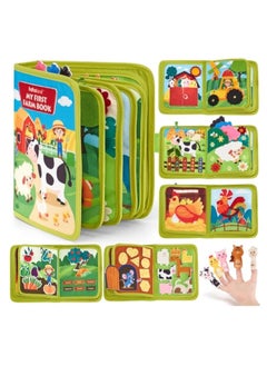 KASTWAVE Toddler Busy Board, Busy Book for Toddler, Montessori Busy Board, Educational Learning Sensory Busy Book, 20 in 1 Quiet Activity Book with Life Skills, Cognition, Sorting, Matching, Preschool Learning  - Image 1
