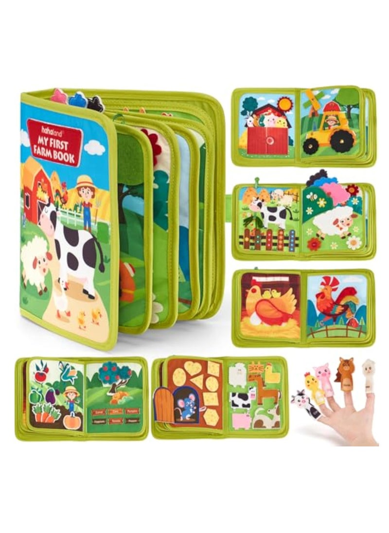 KASTWAVE - Toddler Busy Board, Busy Book for Toddler, Montessori Busy Board, Educational Learning Sensory Busy Book, 20 in 1 Quiet Activity Book with Life Skills, Cognition, Sorting, Matching, Preschool Learning - Image 1