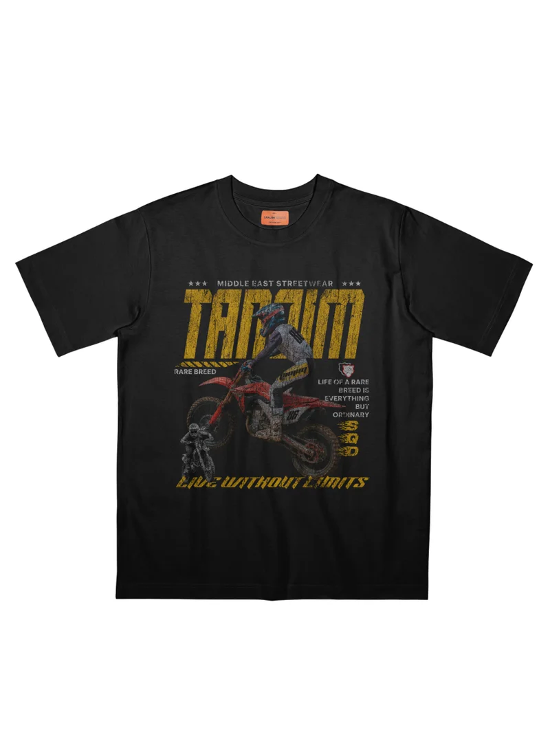 Tanjim Squad RARE BREED TEE – DESERT MOTO BLACK